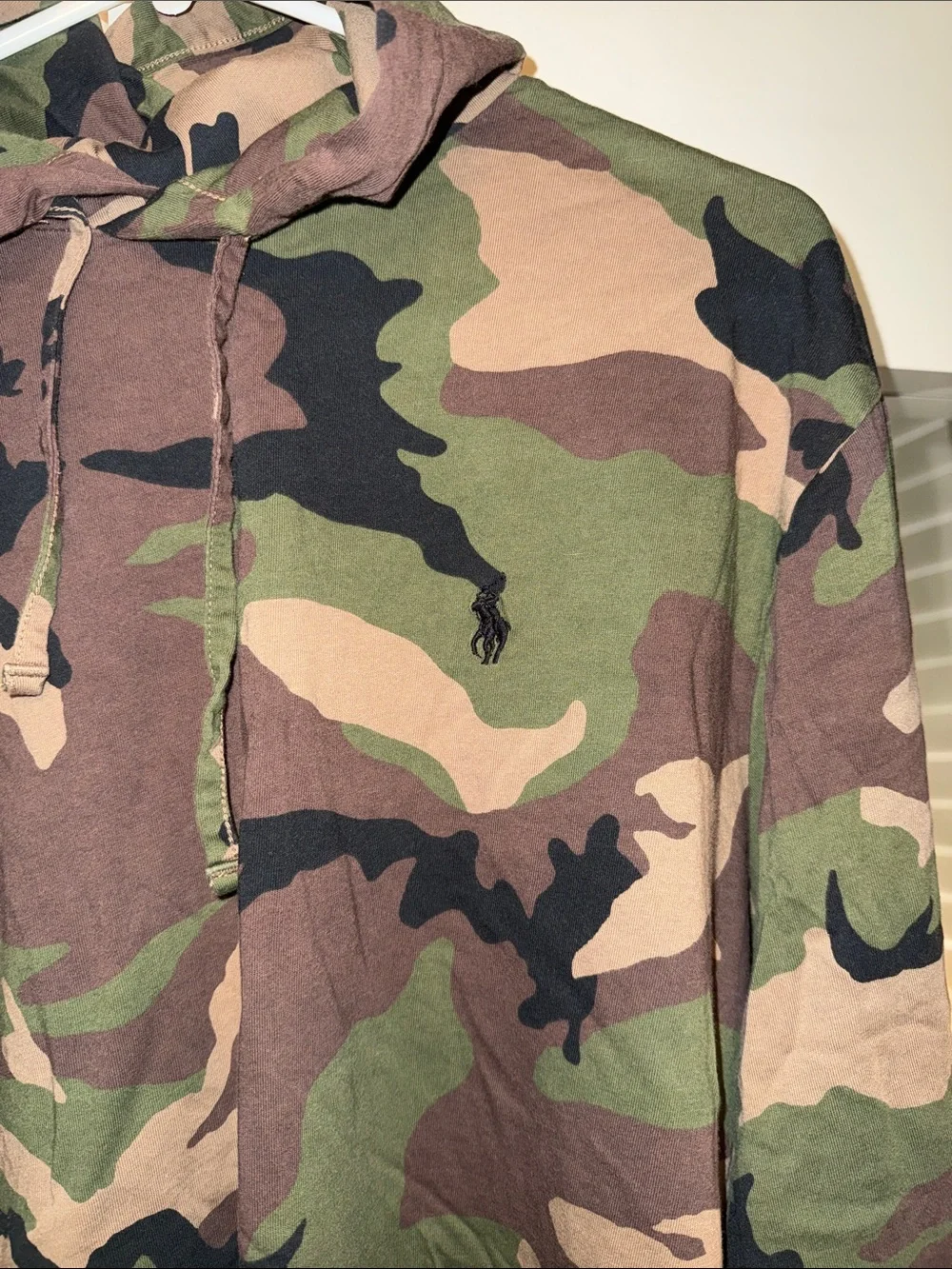 Polo by Ralph Lauren Camouflage Hooded Shirt Jacket - Green, Brown, Black